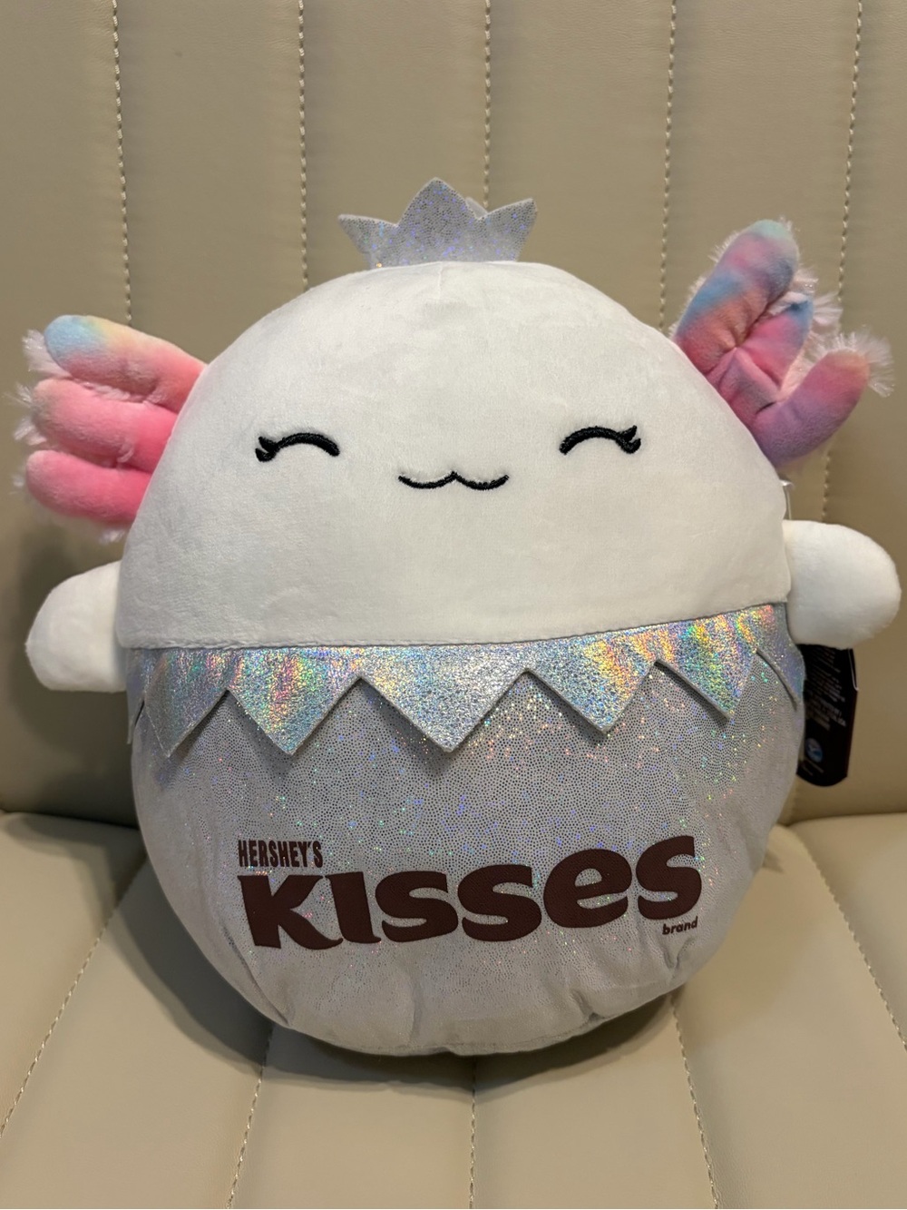 10 Inch Squishmallow Nattie Axolotl Hershey’s Kisses NWT